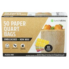 LUNCHSKINS: Paper Sandwich Bag Chevron, 50 ct