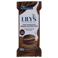 LILYS SWEETS: Dark Chocolate Style Peanut Butter Cups, 1.25 oz