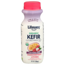 LIFEWAY: Organic Whole Milk Kefir Passionfruit Lychee, 8 fo LIFEWAY: Organic Whole Milk Kefir Passionfruit Lychee, 8 fo