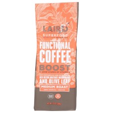 LAIRD SUPERFOOD: Boost Medium Roast Ground Coffee, 12 oz