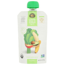 LOVE CHILD ORGANICS: Superblends Apples Bananas Spinach Avocado Puree, 4 oz LOVE CHILD ORGANICS: Superblends Apples Bananas Spinach Avocado Puree, 4 oz