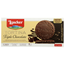 LOACKER: Tortina Triple Chocolate Wafers, 4.41 oz LOACKER: Tortina Triple Chocolate Wafers, 4.41 oz