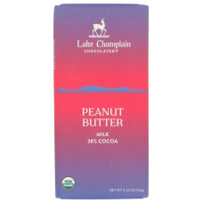 LAKE CHAMPLAIN CHOCOLATES: Peanut Butter Milk Chocolate Bar, 3.25 oz LAKE CHAMPLAIN CHOCOLATES: Peanut Butter Milk Chocolate Bar, 3.25 oz