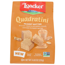 LOACKER: Quadratini Peanut Butter Wafer, 8.82 oz LOACKER: Quadratini Peanut Butter Wafer, 8.82 oz