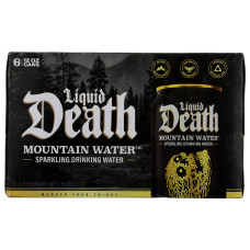 LIQUID DEATH: Sparkling Mountain Water 6 Count, 72 fo LIQUID DEATH: Sparkling Mountain Water 6 Count, 72 fo