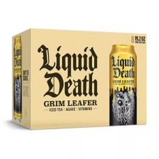 LIQUID DEATH: Grim Leafer Iced Tea 8pk, 153.6 fo