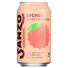 SANZO: Lychee Berry Sparkling Water, 12 fo