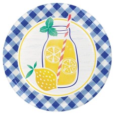 CREATIVE CONVERTING: Lemonade Luncheon Plate, 8 ea