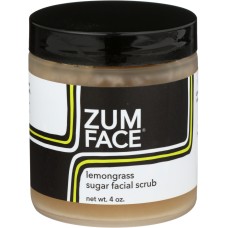 ZUM: Lemongrass Zum Face Sugar Facial Scrub, 4 oz