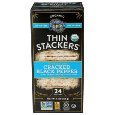LUNDBERG: Cracked Black Pepper Thin Stacker, 6 oz