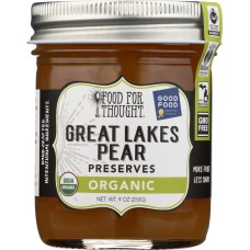 FOOD FOR THOUGHT: Organic Pear Preserves, 9 oz