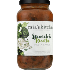 MIAS KITCHEN: Sauce Spinach Ricotta, 25.5 oz