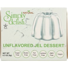SIMPLY DELISH: Jel Dessert Unflavored, 0.3 oz