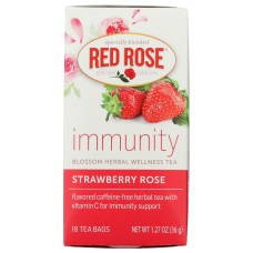 RED ROSE: Tea Strwb Rose Hrbl, 18 bg