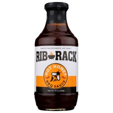 RIB RACK: Sauce Ribs Hot Honey Bbq, 19 oz
