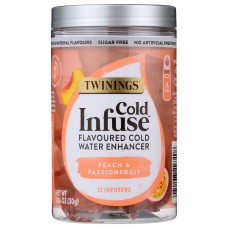TWINING TEA: Tea Cold Inf Peach Pasnfr, 12 bg