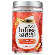 TWINING TEA: Tea Cold Infse Strw Lmn, 12 bg
