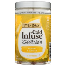 TWINING TEA: Tea Cold Infuse Lmn Gngr, 12 bg