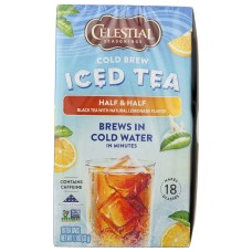 CELESTIAL SEASONINGS: Tea Cld Brw Half And Half, 18 bg