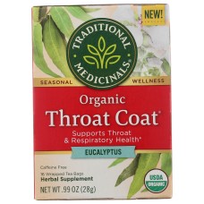 TRADITIONAL MEDICINALS: Tea Eucalyptus Thrt Coat, 16 bg