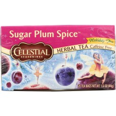 CELESTIAL SEASONINGS: Tea Herb Sgr Plum Spice, 20 bg