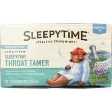 CELESTIAL SEASONINGS: Tea Herb Slpytime Thrt Tamer, 20 bg