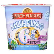 BIRCH BENDERS: Baking Cup Blbrry Muffin, 1.69 oz