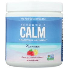 NATURAL VITALITY: Calm Calcium Rspbry Lemon, 8 oz