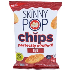 SKINNY POP: Chips Popped Bbq, 4 oz