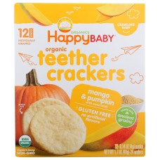 HAPPY BABY: Cracker Teethr Mngo Pmpkn, 1.7 oz