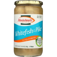 MANISCHEWITZ: Fish Pike & White Non Jel, 24 oz