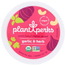 PLANT PERKS: Cheeze Spread Garlic Herb, 5 oz