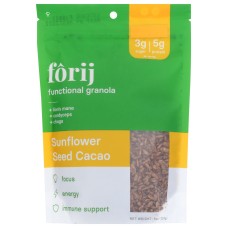 FORIJ: Granola Snflwr Seed Cacao, 8 oz