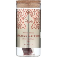 RUMI SPICE: Spice Saffron Tall Bottle, 0.5 gm