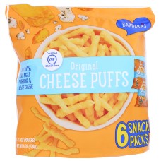 BARBARAS: Puffs Cheese Multpk 6Pc, 6 oz