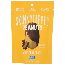 SKINNYDIPPED: Peanuts Milk Choc, 3.5 oz