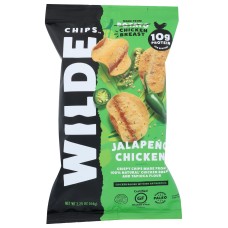 WILDE SNACKS: Chips Chicken Jalapeno, 2.25 oz