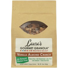 LAURAS GOURMET GRANOLA: Granola Vanilla Almond, 16 oz