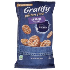 GRATIFY: Pretzel Gf Thin Sesame, 10.5 oz