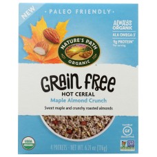 NATURES PATH: Hot Cereal Mpl Almnd Org, 6.2 oz