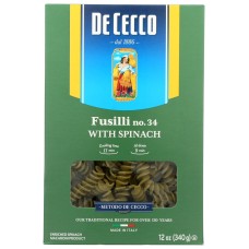 DE CECCO: Pasta Spnch Fusilli, 12 oz