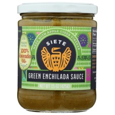 SIETE: Sauce Enchilada Green, 15 oz