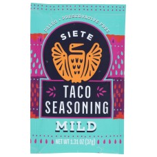 SIETE: Seasoning Taco Mild, 1.3 oz