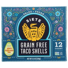 SIETE: Shells Taco Grain Free, 5.5 oz