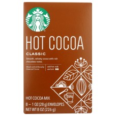STARBUCKS: Cocoa Hot Classic Box 8Pc, 8 oz