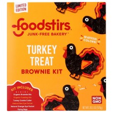 FOODSTIRS: Kit Mix Brownie Turkey, 20.1 oz
