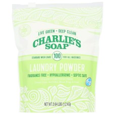 CHARLIES SOAP: Laundry Powder, 2.64 lb