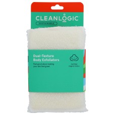 CLEANLOGIC: Scrubber Body Dual 2Pk, 2 ea