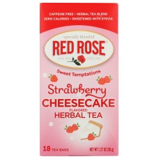 RED ROSE: Tea Strwbry Shrtcake, 18 bg