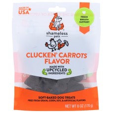 SHAMELESS PETS: Treat Dog Carrot, 6 oz